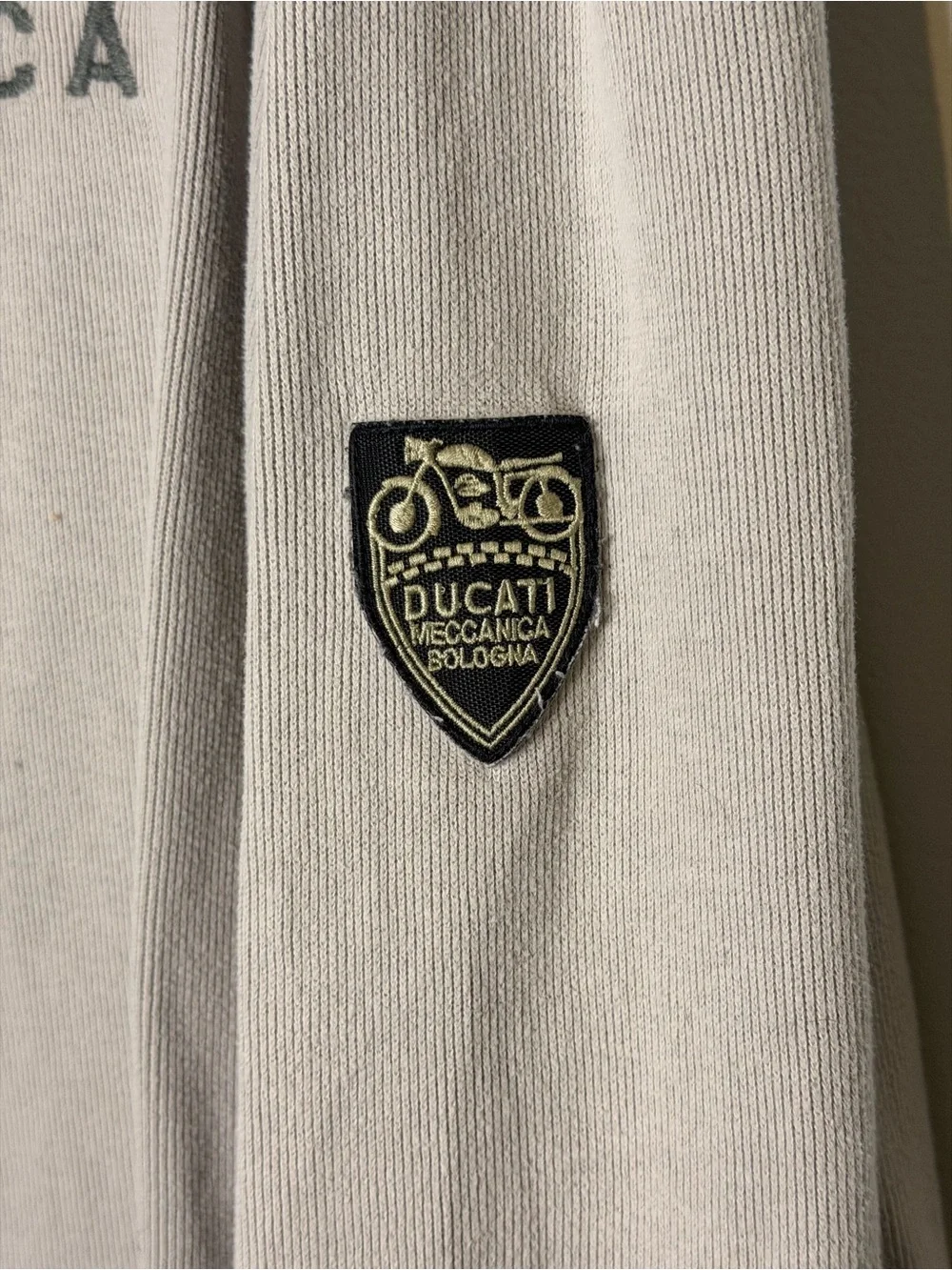 Ducati Meccanica Men's Quarter-Zip Sweater - Taupe